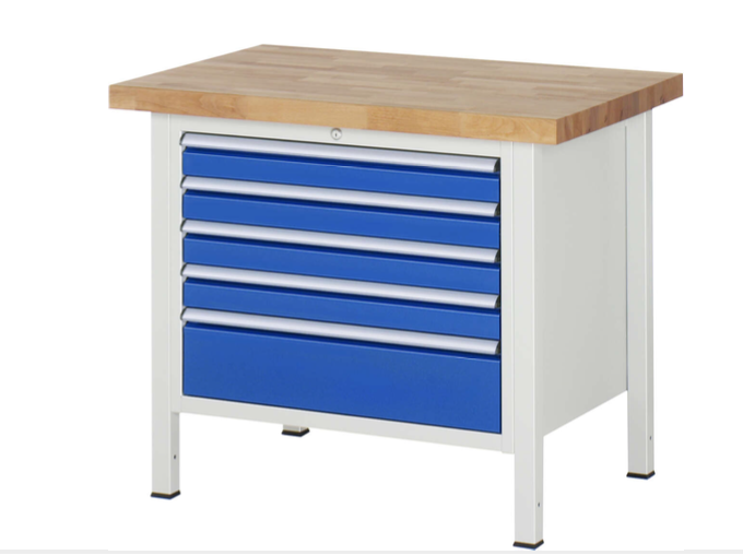 Werkbank 8000 mit 5 Schubladen