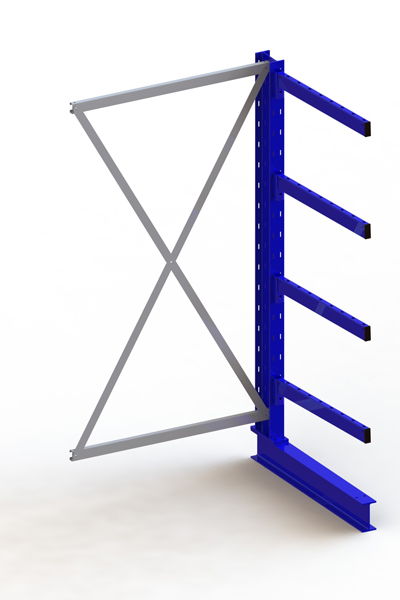 META MULTISTRONG Medium Kragarmregal Anbauregal, 2000x1000x800 mm, einseitig