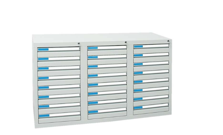 Schubladenschrank Serie ESTA-3, Teleskopauszug